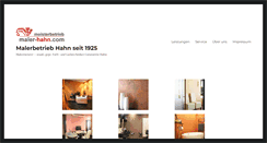 Desktop Screenshot of maler-hahn.com
